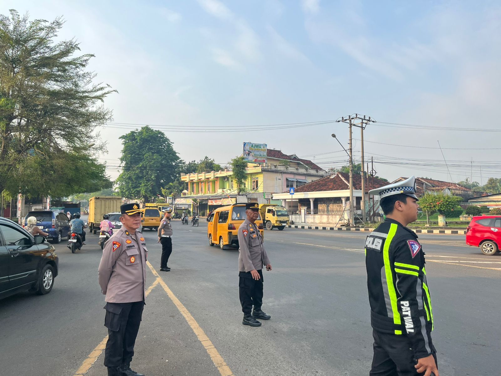 Hadirkan Rasa Aman Bagi Masyarakat, Polres Lampung Utara Gelar Pam Rawan Pagi