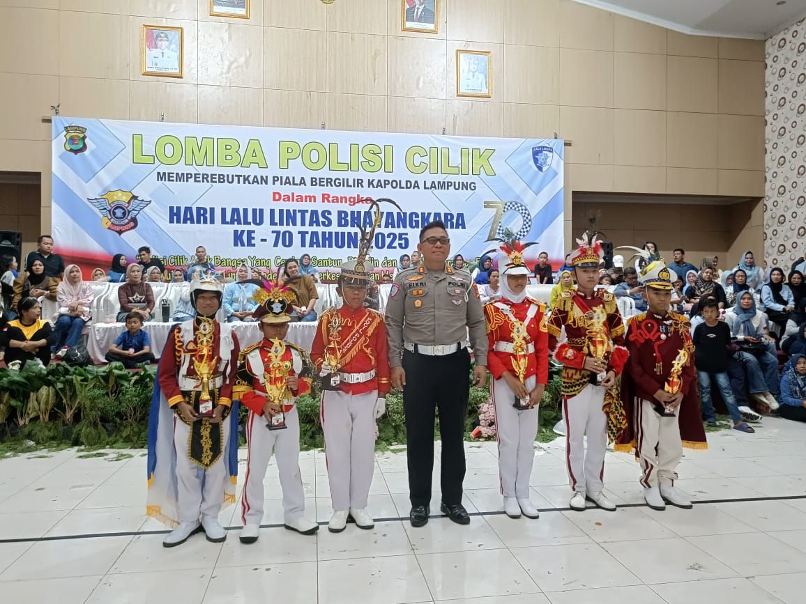 Ikut Lomba Peragaan Pocil Jajaran Polda Lampung, Pocil Polres Lampung Utara Sabet Juara 2 Katagori Mula