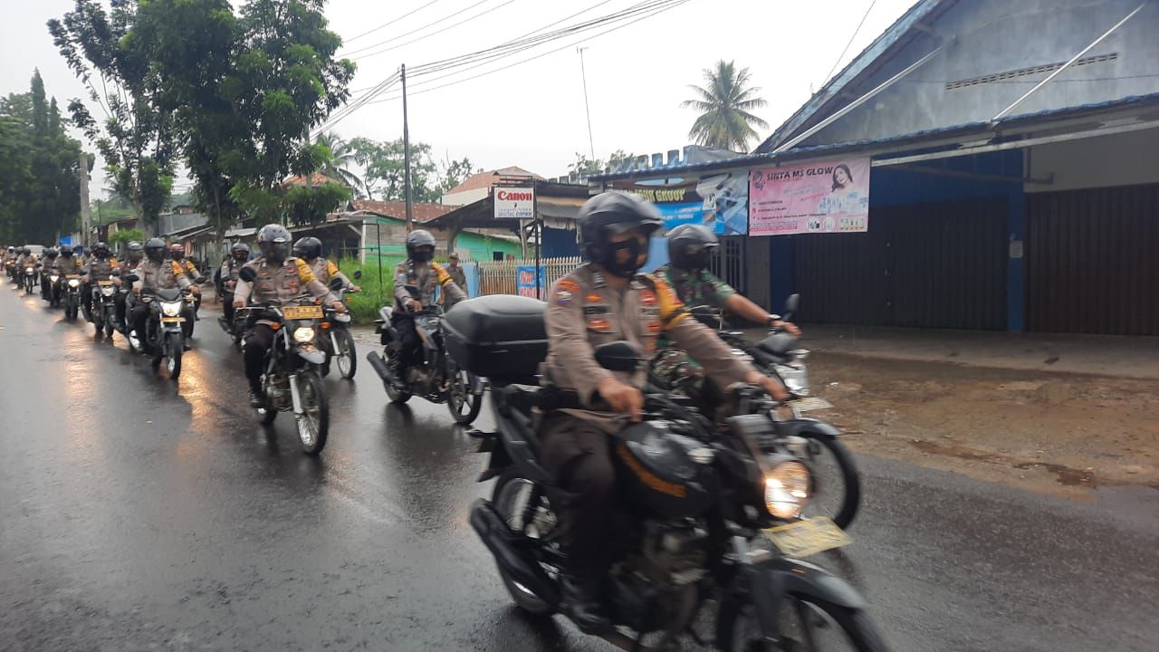 Jamin Kamtibmas, Polres Lampung Utara Gelar Patroli Gabungan Bersama TNI