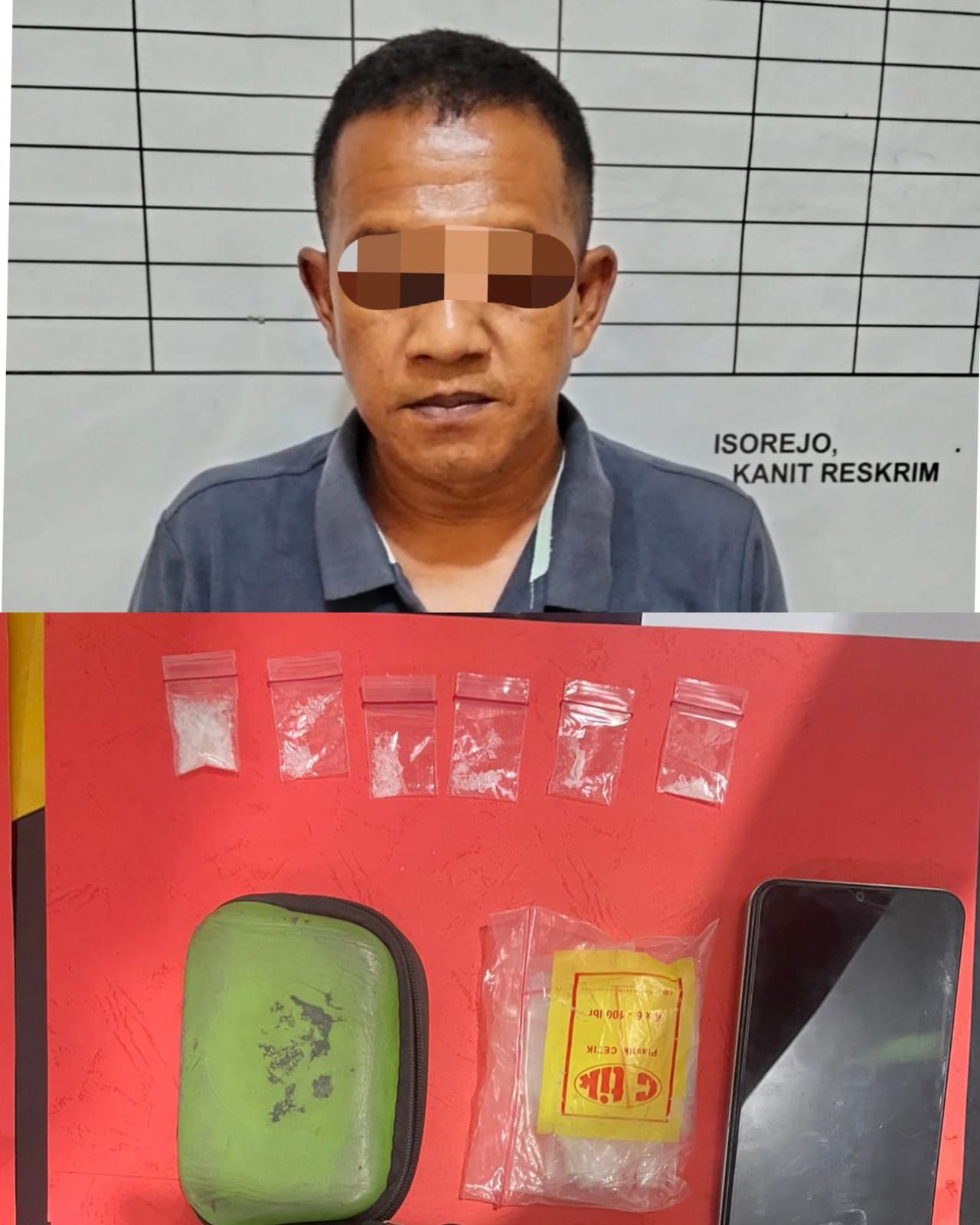 Polsek Bunga Mayang Polres Lampung Utara Tangkap Pengedar Sabu