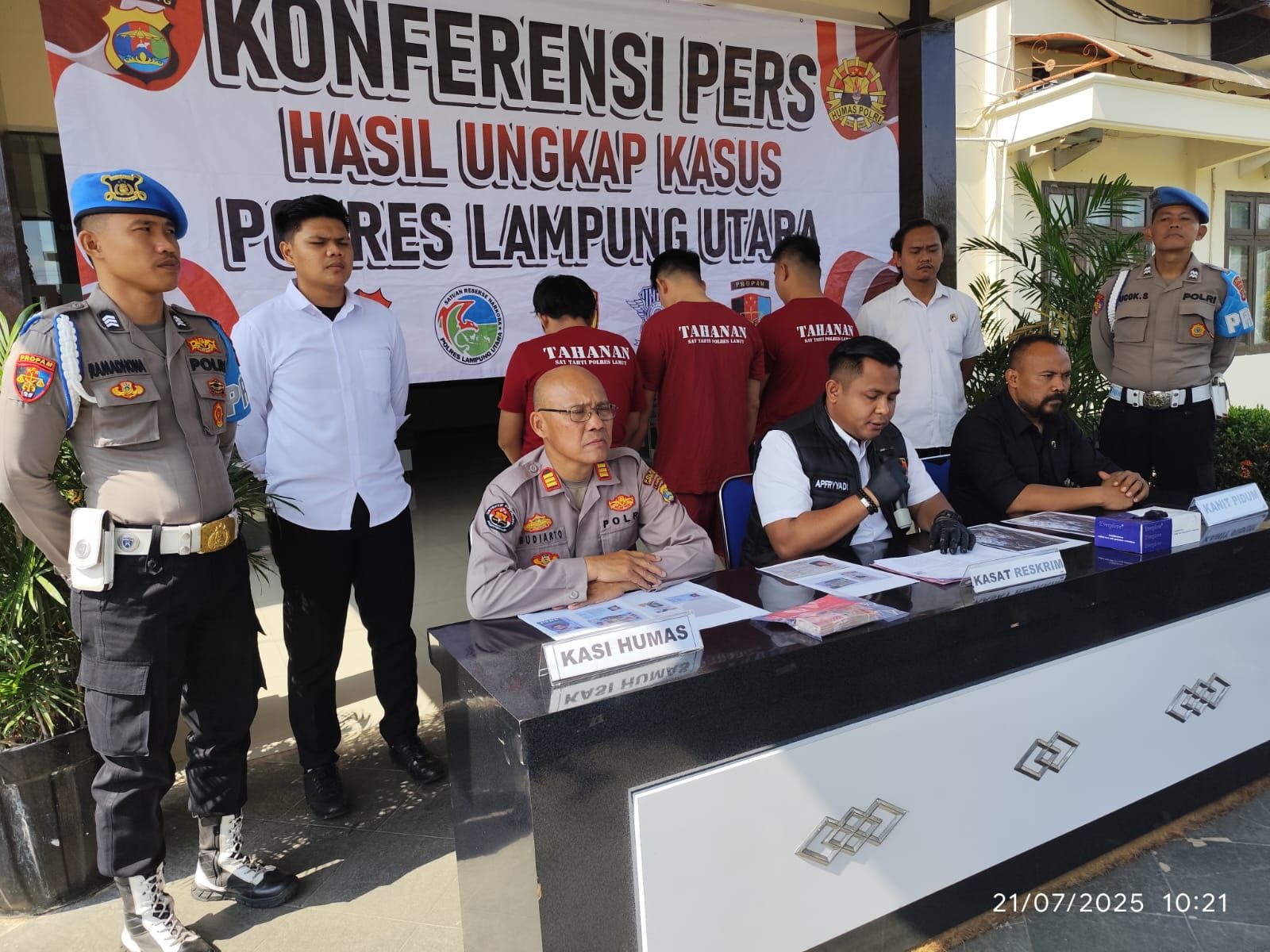 Sat Reskrim Polres Lampung Utara Limpahkan Kasus Pemerasan Tiga Oknum Wartawan ke Kejaksaan