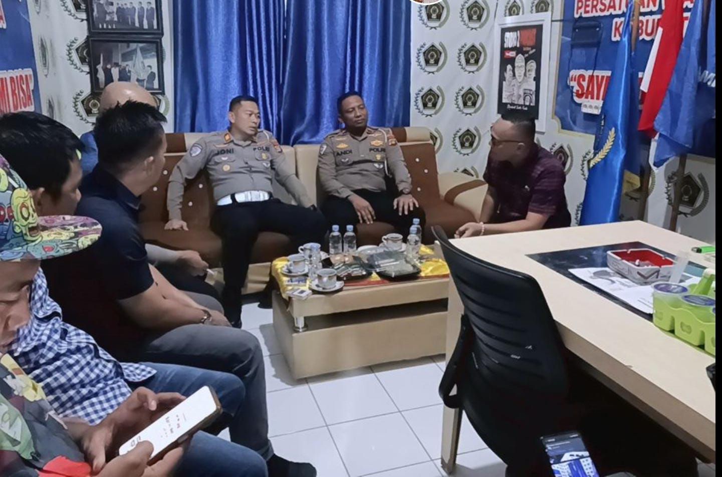 Kasat Lantas Polres Lampung Utara Temu Pamit dengan PWI