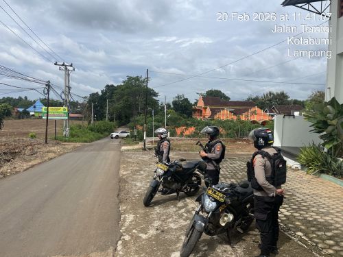 Jaga Katibmas di Bulan Suci Ramadhan, Patroli Presisi R2 Sat Samapta Polres Lampung Utara Sasar Titik Rawan Kejahatan