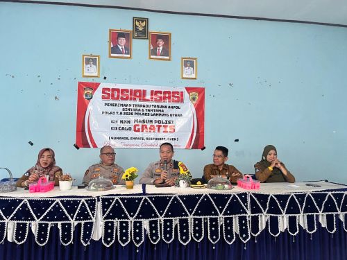 Secara Masif , Polres Lampung Sosialisasikan Penerimaan Terpadu Anggota Polri Tahun Anggaran 2026